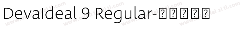 DevaIdeal 9 Regular字体转换